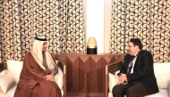 Minister of Transport H E Sheikh Mohammed bin Abdulla bin Mohammed Al Thani meeting with Minister of Transport and Logistics of the Kingdom of Morocco H E Abdessamad Kayouh in Marrakech. 
