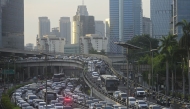 Traffic flow during the evening rush hour in Jakarta, Indonesia, Jan. 7, 2025. (Xinhua/Zulkarnain)

