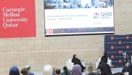 QNB Capital CEO, Mira Al Attiyah during a talk at the latest installment of the CMU-Q Dean’s Lecture Series.