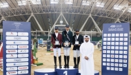 Abdullah Mohammed Al Marri, Head of the Protocol Committee at Hathab, honoured the podium winners of the Small Tour