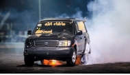 Action during the third round of the Freestyle Drifting Championship.