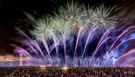 Fireworks display at Katara Cultural Village.
