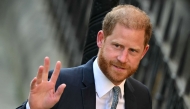 Britain's Prince Harry, Duke of Sussex waves as he arrives at the the Royal Courts of Justice, Britain's High Court, in central London, on April 8, 2025. Photo by JUSTIN TALLIS / AFP
