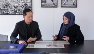 Chaumet CEO Charles Leung and Aisha Alattiya.