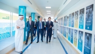 Minister of Health of Italy H E Professor Orazio Schillaci, Italian Ambassador H E Paolo Toschi and other officials during the visit at Aspetar.