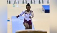 Qatar’s Salma Nasser competes during the qualifying round.