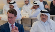 Minister of State for Foreign Trade Affairs at the Ministry of Commerce and Industry, H E Dr. Ahmed bin Mohammed Al Sayed (right), and Minister-President of German State of North Rhine-Westphalia H E Hendrik Wüst at the event.
