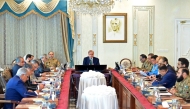 In this handout photograph taken and released by Pakistan's Prime Minister Office on April 24, 2025, Pakistan's Prime Minister Shehbaz Sharif (C) chairs a high level security meeting with the chiefs of the Pakistan forces and other government officials at the Prime Minister House in Islamabad. (Photo by Pakistan's Prime Minister Office / AFP)