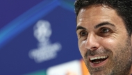 Arsenal's Spanish manager Mikel Arteta speaks during a press conference at the Emirates Stadium in London, on April 28, 2025, on the eve of their UEFA Champions League semi-final first leg football match against Paris Saint-Germain (PSG). (Photo by Franck Fife / AFP)