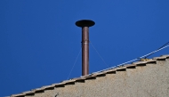 This photograph shows a view of the chimney on the roof of the Sistine Chapel as it is being installed in The Vatican, on May 2, 2025. Photo by Gabriel BOUYS / AFP