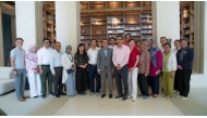 Diplomats and representatives from ASEAN member states with General Manager at Zulal Wellness Resort, Ammar Samad, in a group photo at the event. 