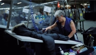 A Worker make jackets at the Canada Goose Factor in Toronto, Ontario, Canada.