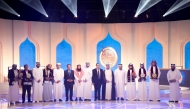 Katara General Manager Prof Dr. Khalid bin Ibrahim Al Sulaiti with officials and honourees