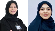 Chief Nursing Officer at HMC, Mariam Al Mutawa (left) and Director of Nursing Education,  Muna Al Hetmi 