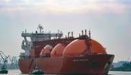 A file photo of LNG tanker Arctic Princess in the Baltic sea in Klaipeda,Lithuania.