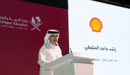 Deputy General Manager at Qatar Shell, Rashid Al-Sulaiti, addressing the closing ceremony.