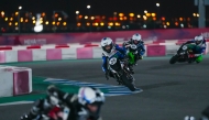 Action during the third round of the 2025 FIM MiniGP Qatar Championship.