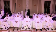 Minister of Finance HE Ali bin Ahmed Al Kuwari; Qatar Central Bank Governor H E Sheikh Bandar bin Mohammed bin Saoud Al Thani with other dignitaries during the event.