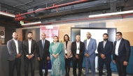 Ambassador of Sri Lanka to Qatar, H E Roshan Sithara Khan Azard, and QSBC Vice President, Ahamed Yoonus with other officials during the event.