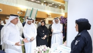 MoEHE Undersecretary H E Dr. Ibrahim bin Saleh Al Naimi and other officials at the closing ceremony of the project.