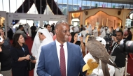 Ambassador Timmy Davis at the S’Hail Katara International Hunting and Falcons Exhibition