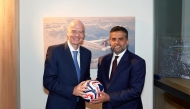 Qatar Airways Group Chief Executive Officer, Engr. Badr Mohammed Al-Meer and FIFA President, Gianni Infantino on the occasion.