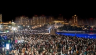 Citizens and residents at one of the Eid Al-Adha activities of Katara yesterday.