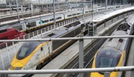Eurostars gathered at platforms at Paris Gare de Nord. Credit: Picture by Daniel Sparing from Wikimedia Commons.   

