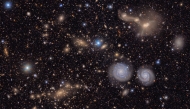 This undated handout image released by NSF-DOE on June 20, 2025 shows another small section of NSF-DOE Vera C. Rubin Observatory's total view of the Virgo cluster. Photo by HANDOUT / NSF-DOE Vera C. Rubin Observatory / AFP