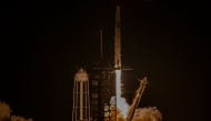 A SpaceX Falcon 9 rocket and Dragon spacecraft lifts off at Launch Complex 39A at NASA Kennedy Space Center before the launch of Axiom Space Axiom Mission on June 25, 2025, in Cape Canaveral, Florida. Miguel J. Rodriguez Carrillo/Getty Images/AFP 