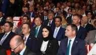 Minister of State for International Cooperation H E Maryam bint Ali bin Nasser Al Misnad during the event in Rome.

