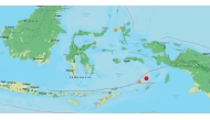 Screengrab from earthquake.usgs.gov of the recent seismic activity near Indonesia 