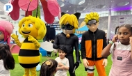 Children having fun at toy festival. Pic: Mahmoud Elmazaty/The Peninsula