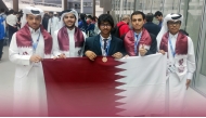 Members of the Qatari team at the Olympiad in Paris.