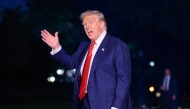 US President Donald Trump waves as he walks across the South Lawn upon return to the White House in Washington, DC on August 3, 2025 after spending the weekend at his Bedminster residence. (Photo by Mandel NGAN / AFP)