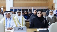 Minister of State for International Cooperation H E Dr. Maryam bint Ali bin Nasser Al-Misnad heading Qatar's delegation at the conference being held in Awaza, Turkmenistan.