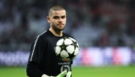 Lille's French goalkeeper #30 Lucas Chevalier holds the ball ahead of the UEFA Champions League, League phase - Matchday 4 football match between Lille OSC (LOSC) and Juventus FC, at Stade Pierre Mauroy, in Villeneuve d'Ascq, northern France, on November 5, 2024. Photo by Sameer AL-DOUMY / AFP