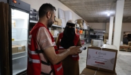QRCS staff on site in Syria rendering services to the patients.