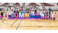 Participants in group photograph at the end of the summer camp.