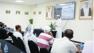 Participants during the training session.