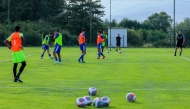 Aspire Academy students during a practice session in Bulgaria.