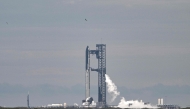 SpaceX's Starship is seen on the launchpad in Starbase, Texas, on August 24, 2025. (Photo by Ronaldo Schemidt / AFP)