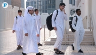 File photo of student heading to their school in Qatar. 