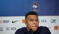 France's forward #10 Kylian Mbappe attends a press conference on the eve of the 2026 World Cup qualifiers Europe zone group D football match between Ukraine and France, on September 4, 2025 in Wroclaw. (Photo by FRANCK FIFE / AFP)
