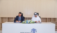 President of the Investment and Trade Court Judge Khalid bin Ali Al Obaidli and Director of the WIPO Arbitration and Mediation Center Ignacio De Castro Llamas.