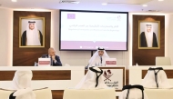 The Attorney General H E Dr. Issa bin Saad Al Jafali Al-Nuaimi and the Ambassador of the European Union H E Cristian Tudor inaugurating the workshop.