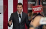(FILES) Charlie Kirk, Founder and President of Turning Point USA, addresses the crowd at a rally with US Senator and Republican vice presidential candidate JD Vance during a campaign rally at Arizona Christian University Event Center in Glendale, Arizona, on July 31, 2024. (Photo by Laura SEGALL / AFP)
