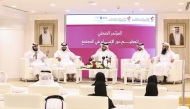 Officials addressing a press conference yesterday.