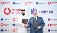 Mohamed Mohsin Alyafei, Enterprise Business Unit Director at Vodafone Qatar and Firas Sleiman, Founder of KAIC.
