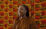Senegalese director Angele Diabang, poses for a portrait at her apartment in Dakar, on September 5, 2025. (Photo by Carmen Abd Ali / AFP)
 